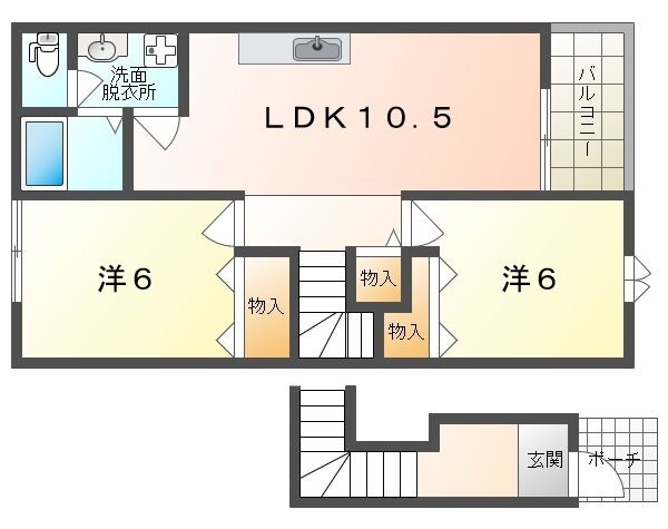 パルテール池田Iの物件間取画像