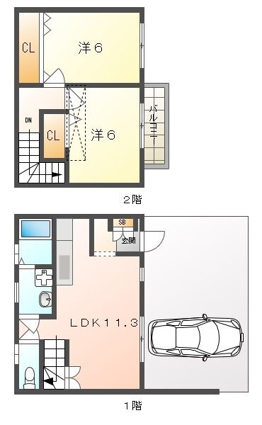 TSコートの物件間取画像