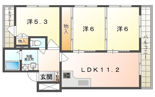 プログレッソ寝屋川の物件間取画像