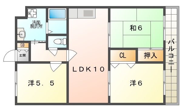 アクティ寝屋川の物件間取画像