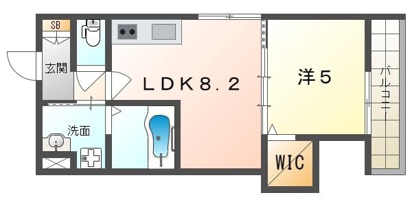 フォレストクリエオーレ宮前町壱番館の物件間取画像