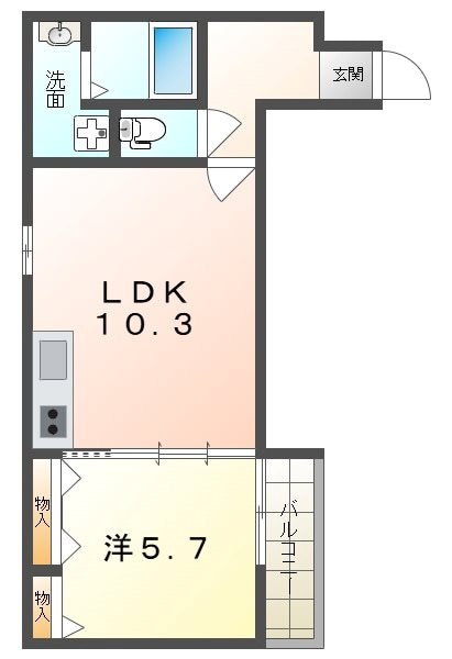 フジパレス上神田III番館の物件間取画像