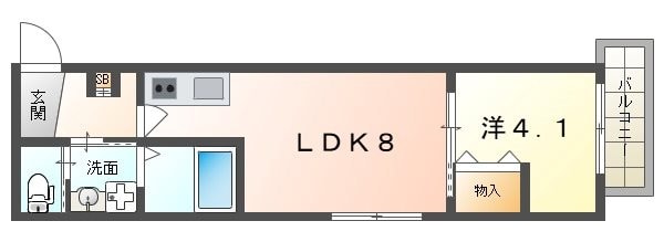 ESCALA四條畷の物件間取画像