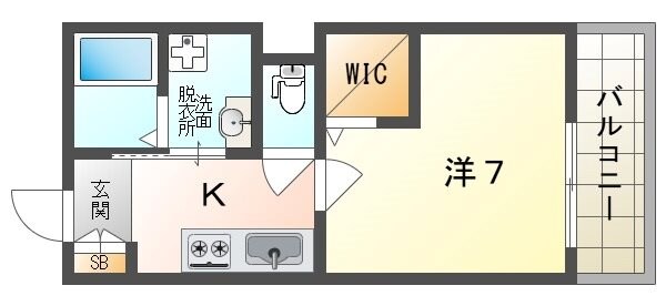 寝屋川市早子町ハイツの物件間取画像