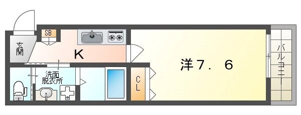 寝屋川市早子町ハイツの物件間取画像