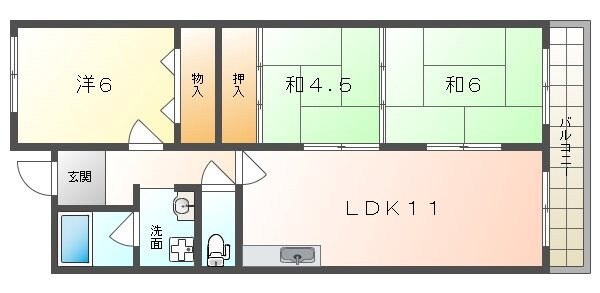 チェリーコートの物件間取画像