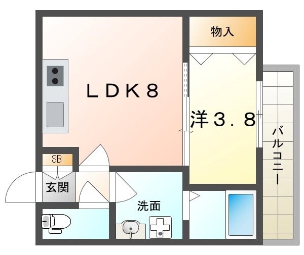 INOVE門真野里Northの物件間取画像