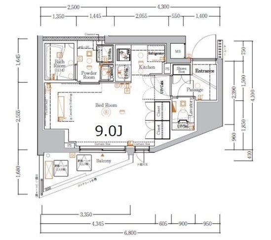 XEBEC大鳥居ASYLCOURT　の物件間取画像