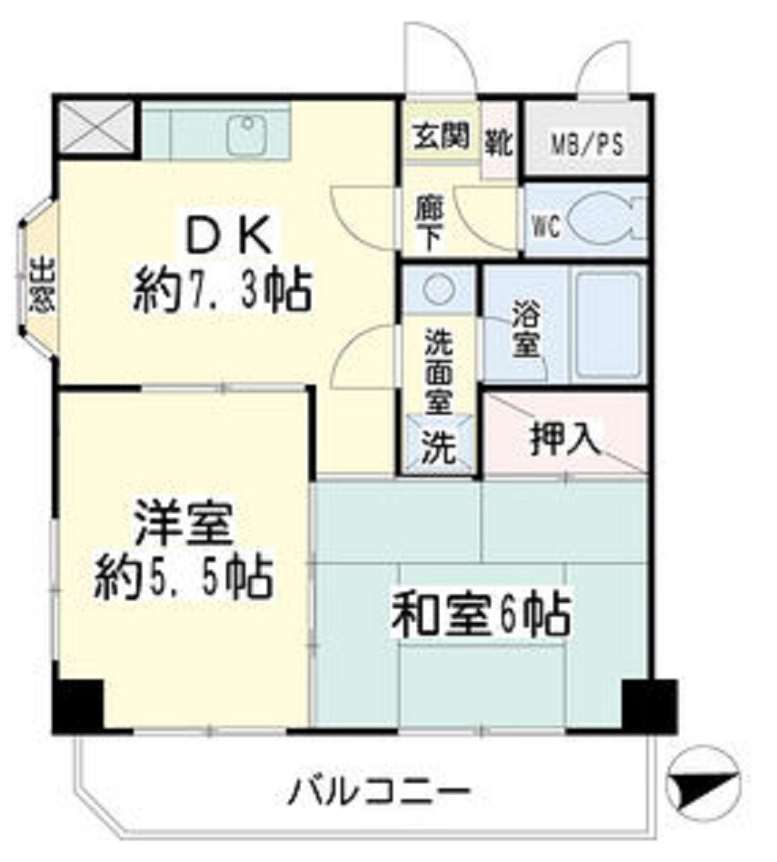 リヴェール大森北の物件間取画像