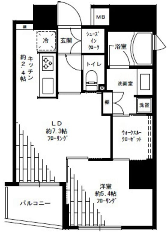 ピュアアクア大森の物件間取画像