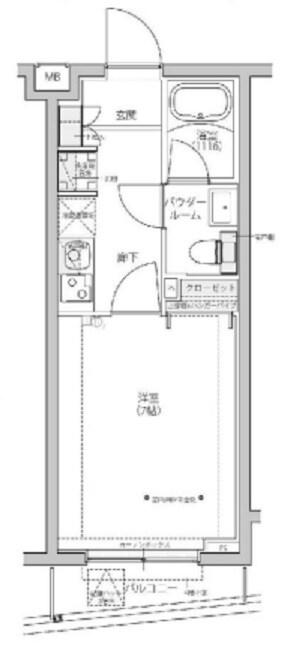 パティーナ蒲田南DUOの物件間取画像