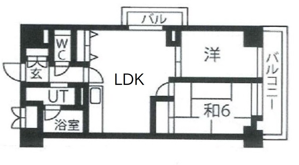 パインコート梅屋敷の物件間取画像