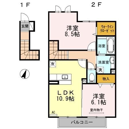 メルヴェーユの物件間取画像