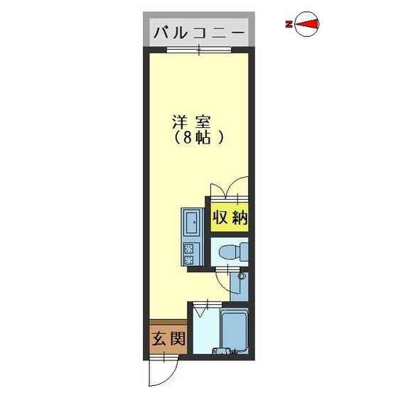 シャトルフジナガⅡの物件間取画像