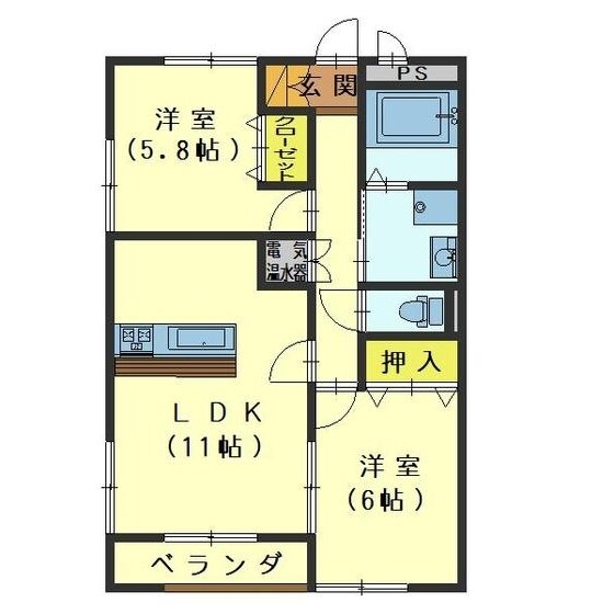 ブランシュールの物件間取画像