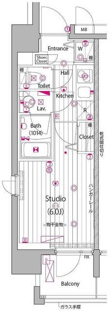 ガーラ・グランディ五反田の物件間取画像