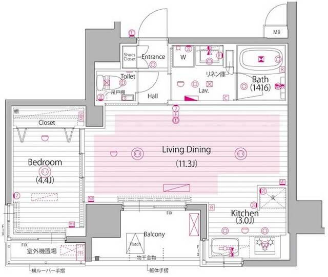 ガーラ・ヴィスタ日本橋浜町の物件間取画像