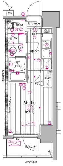 川崎駅 徒歩13分 7階の物件間取画像