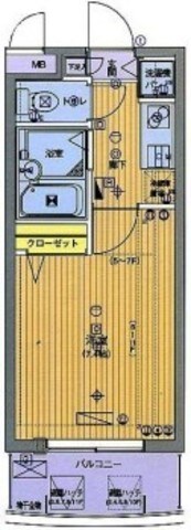 ガラ・シティ田町の物件間取画像