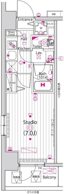 ガーラ・リバースクエア横濱南の物件間取画像