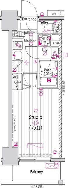 ガーラ・リバースクエア横濱南の物件間取画像