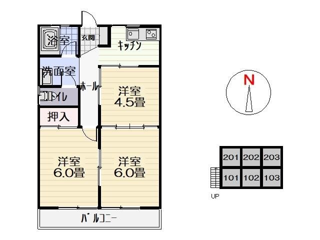 イーストピアの物件間取画像