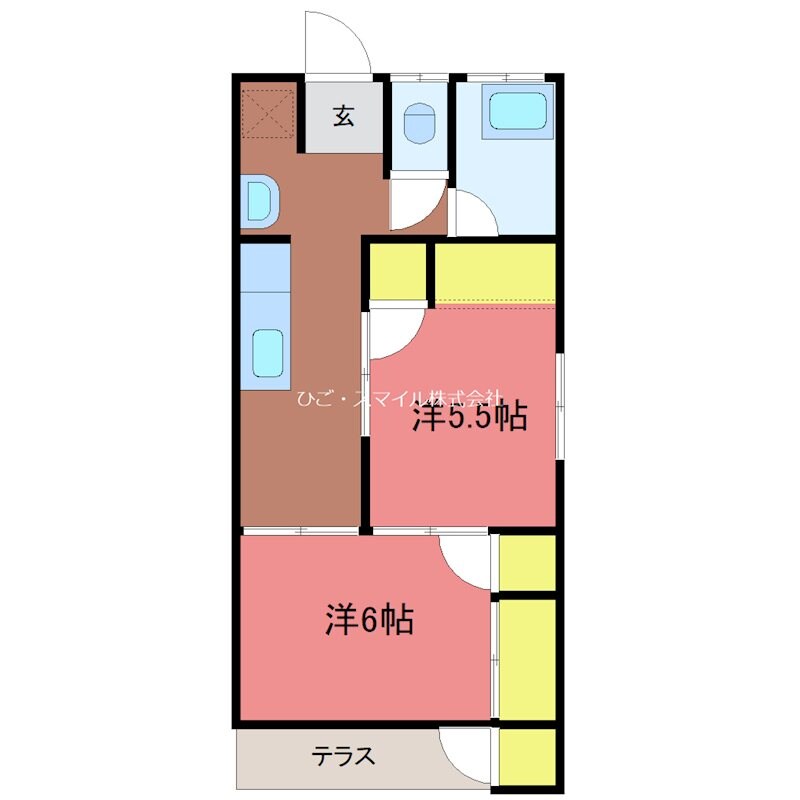 花立荘の物件間取画像