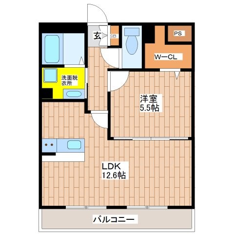 エヴァーホワイトの物件間取画像