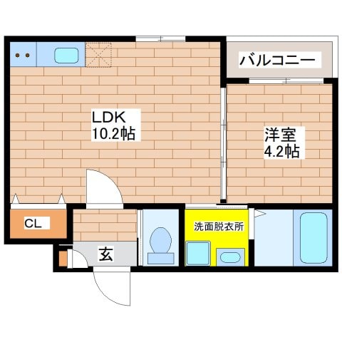 F asecia 巽北の物件間取画像