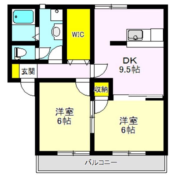 サンレジデンス植木Ⅵの物件間取画像