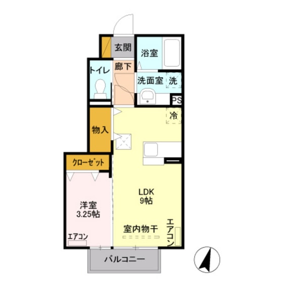 セジュール石倉の物件間取画像