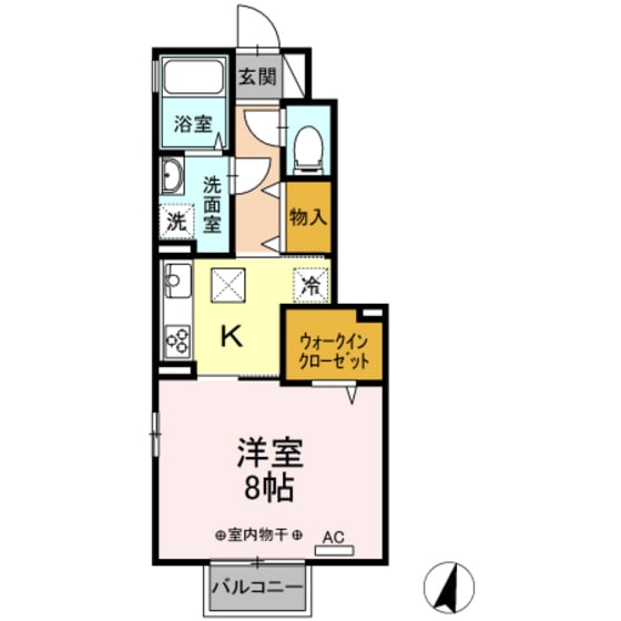 Ｄ－ｒｏｏｍ表町の物件間取画像