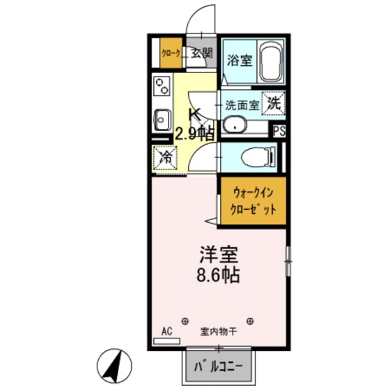 シェルピースの物件間取画像