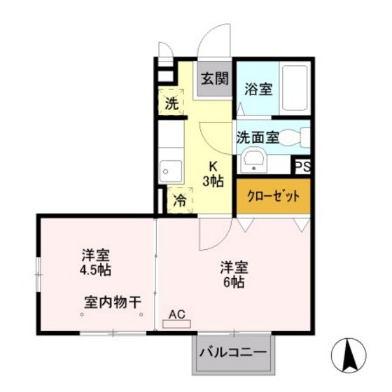 ヘイスティングの物件間取画像