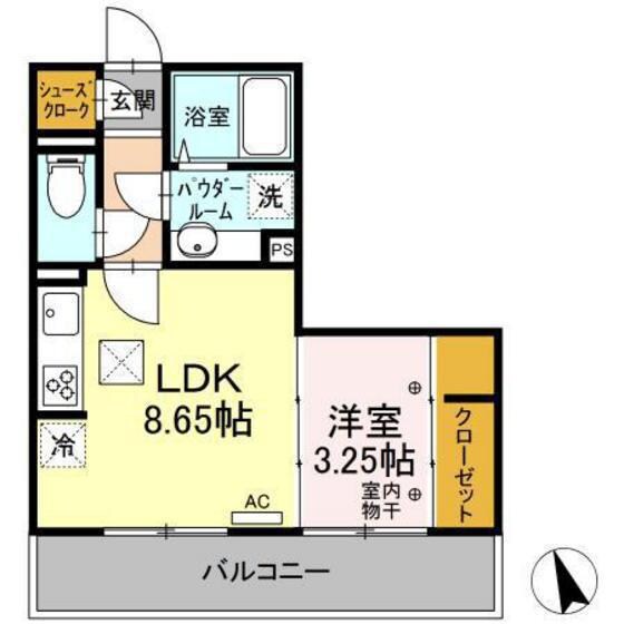 クロッシア三河町の物件間取画像