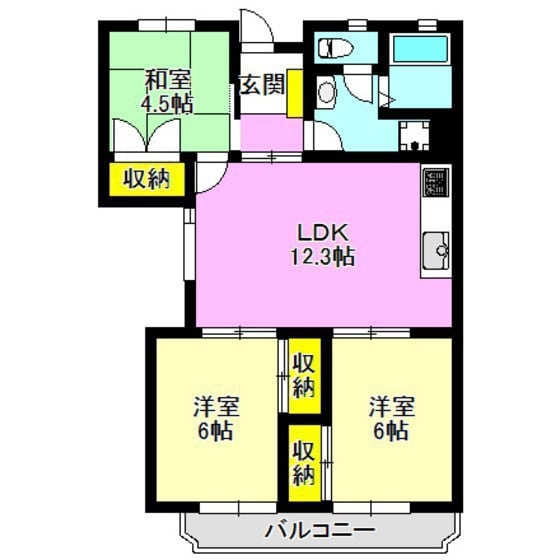 城東町ハイツの物件間取画像