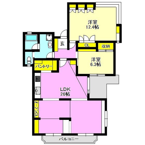 城東町ハイツの物件間取画像
