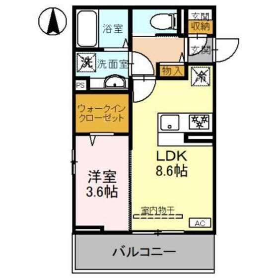 Ｄ－ＲＯＯＭ南町３丁目の物件間取画像