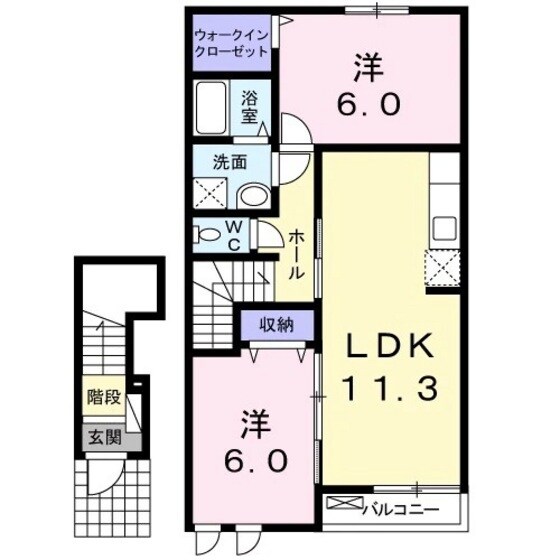 アンジュの物件間取画像