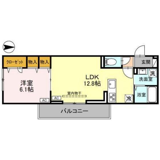 カスタリアⅦの物件間取画像