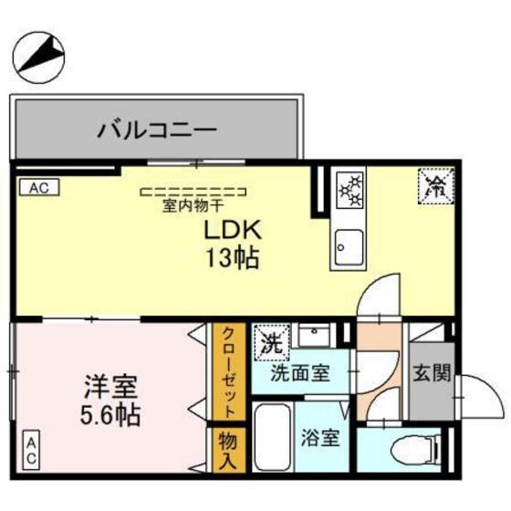 フェリーチェ　ＭＡＥＢＡＳＨＩの物件間取画像