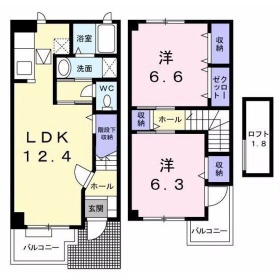 メゾンリファインＳの物件間取画像