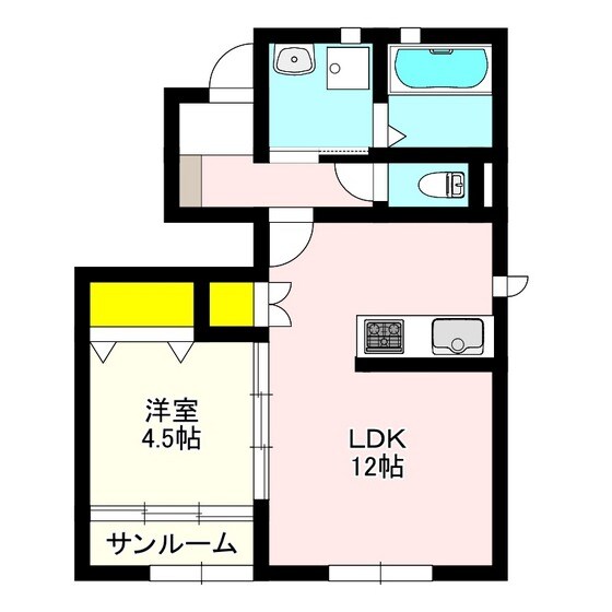 フィオーレ富久の物件間取画像