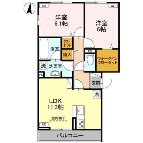 ＥＩＪＵ　ＨＯＵＳＥ　Ⅱの物件間取画像