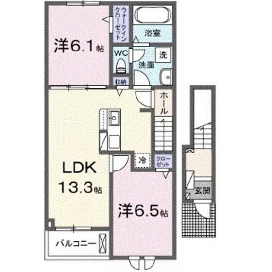 クレイドル下斎田Ａの物件間取画像