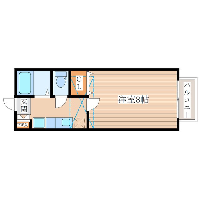 ソレアード愛子の物件間取画像