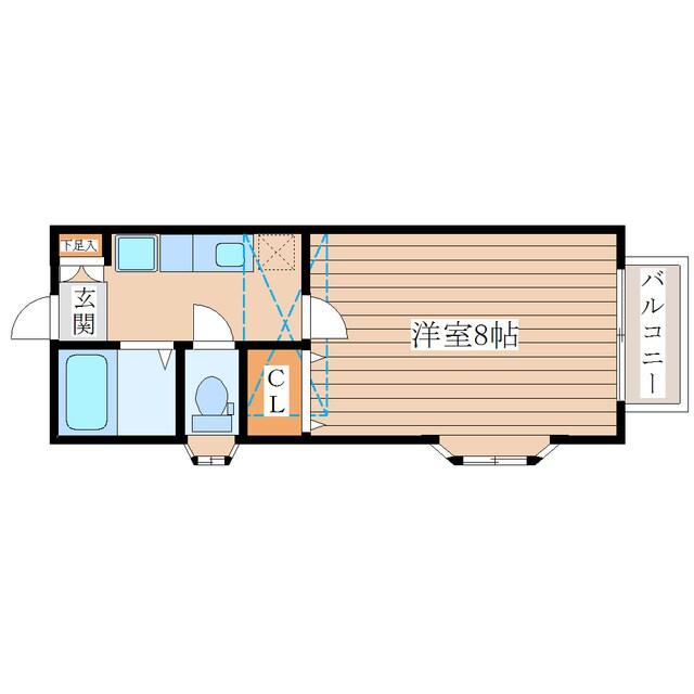 ソレアード愛子の物件間取画像