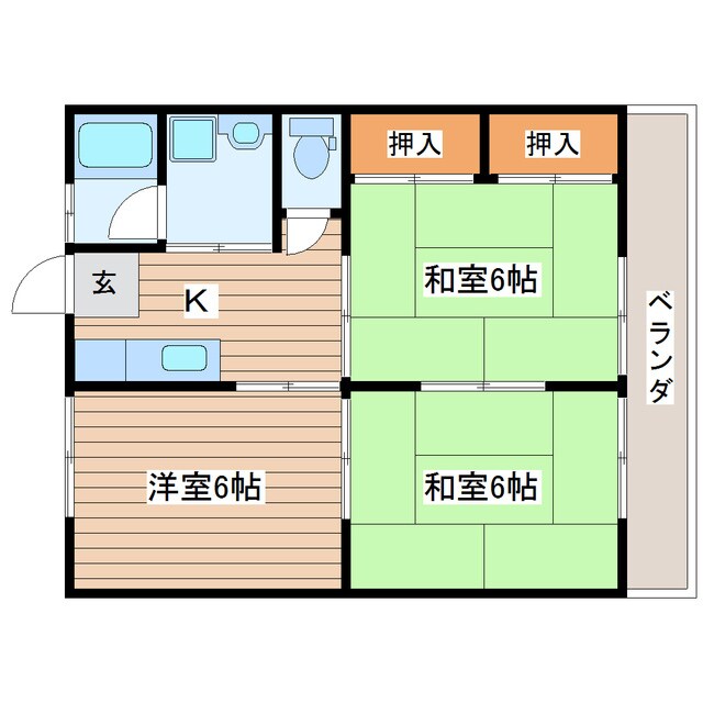 ＳＳコーポの物件間取画像