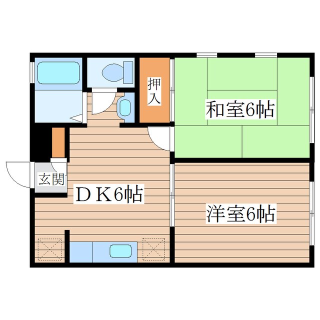 エクセレント南吉成　壱番館の物件間取画像