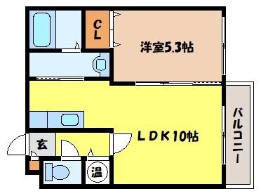 バスセンター前駅 徒歩7分 3階の物件間取画像